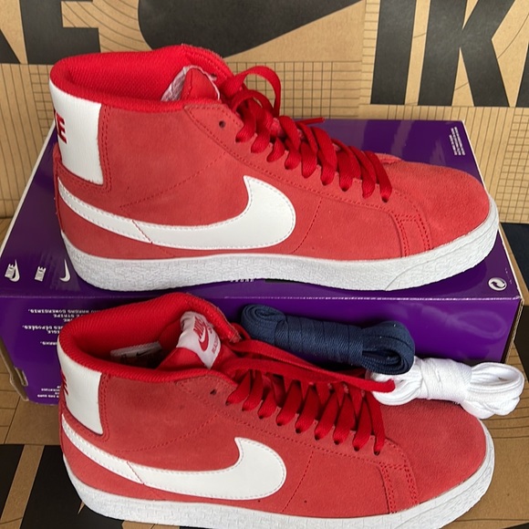 Nike SB Zoom Blazer Mid university Red/white Men’s sneakers - Picture 8 of 16